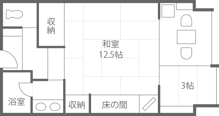 夕映えの館 見取り図