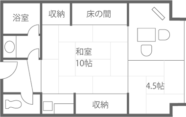 朝霧の館 間取り例